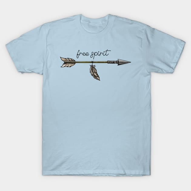 Free Spirit T-Shirt by Kitopher Designs